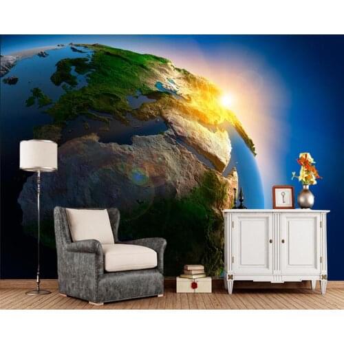Space Planet Earth nature 3d Wallpaper papel de parede,living room sofa TV backdrop bedroom kitchen wall paper home decor murals