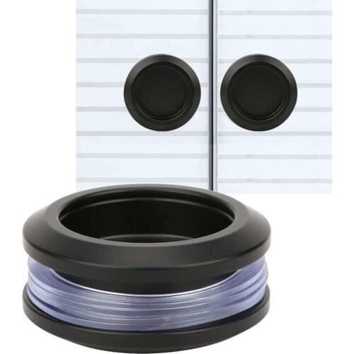 Round Double Side Sliding Door Handle Concealed Bathroom Wood Glass Door Knob