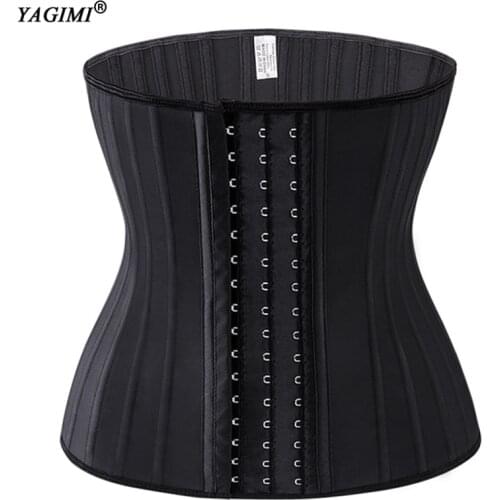YAGIMI 100% Latex Colombian Waist Trainer Body Shaper Corset Women Slimming Sheath Belly Control Girdles 25 Pcs of Steel Bones