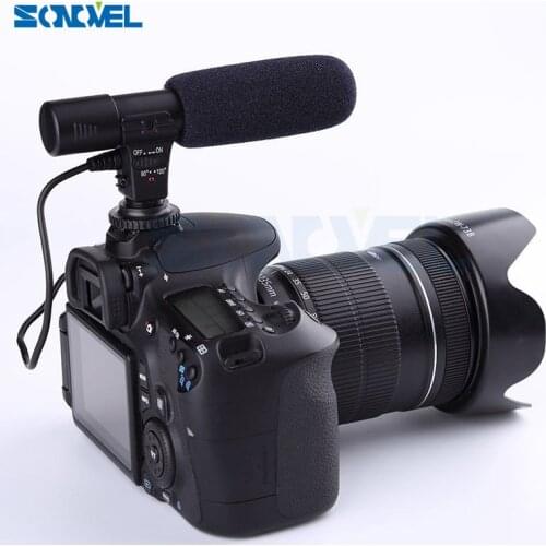 Mic-01 3.5mm Recording Microphone Digital SLR Camera Stereo Microphone for Canon Nikon Pentax Olympus Panasonic Digital SLR