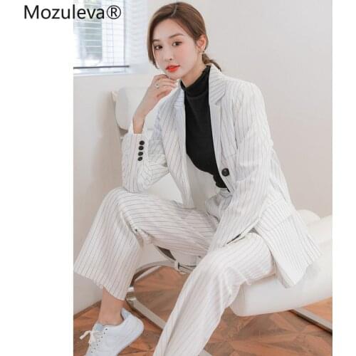 Mozuleva Women's Trouser Suits With Stripes