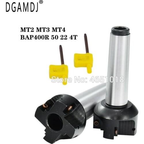 MT2 MT3 MT4 BAP400R-50mm right-angle end mill head Morse handle indexable end mill for APMT1604 insert