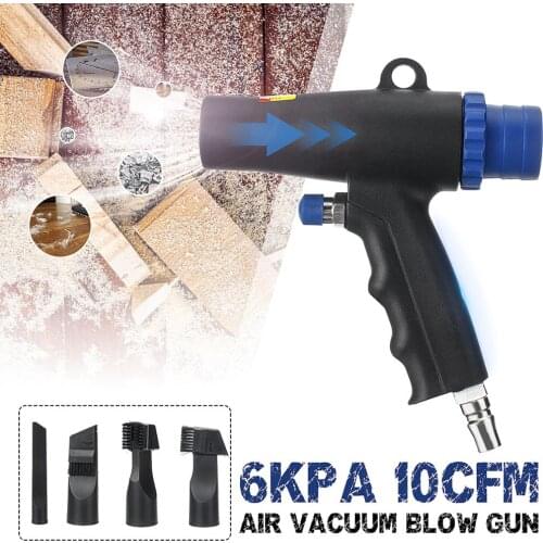 Air-Operated Suction Vacuum Blow Gun Kit Dust Blower Pneumatic Cleaning Tools