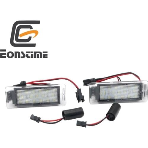 Eonstime 2pcs 18LED Licence Number Plate Light for Opel Vauxhall Mokka Insignia Sports Tourer VXR8 Chevrolet GMC Cadillac XTS