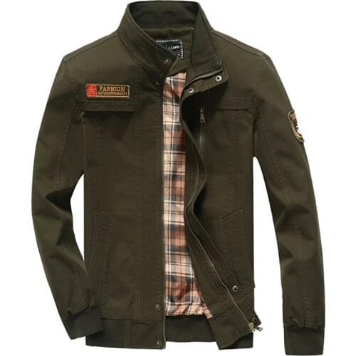 2019 New Coat Military Bomber Jackets Men Army Green Denim Air Force Jaqueta Masculina Tactical Outwear Jacket Dropshipping
