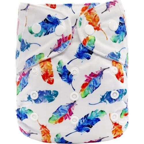 Ecological Cloth Diapers Baby Washable Reusable Real Cloth Pocket Nappy Diaper Cover Wrap suits Birth to Potty One Size Nappy
