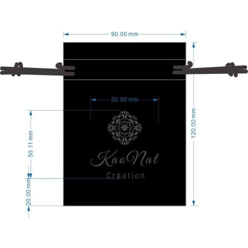 Customized Logo Satin pouch Drawstring Jewelry Gift Bags free shipping