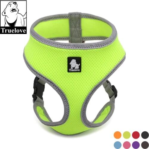Truelove Puppy Pet Dog Harness Breathable Mesh Nylon dog Harness Strap Soft Walk Vest Collar For Small Medium Size Dog Pets