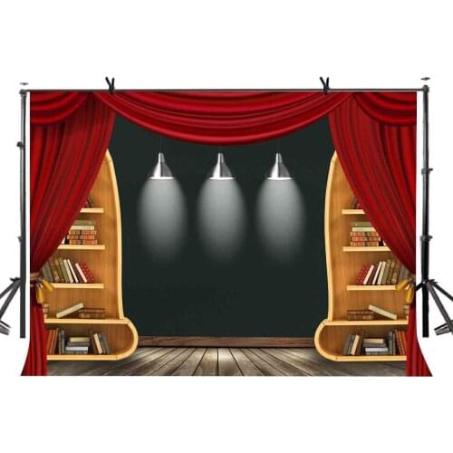 7x5ft Comfortable Study Backdrop Symmetrical Arrangement Background Indoor Photo Props