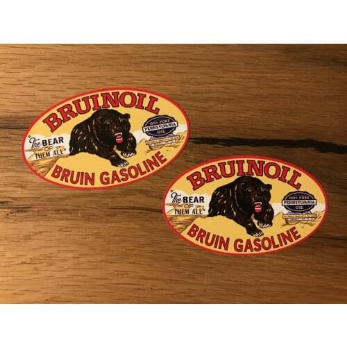 Vintage Oil Sticker Gasoline Old School Sticker Rat Rat Look Deep Low # 349