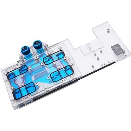 Barrow Full Coverage GPU Water Block For Gigabyte AORUS 3090 XTREME 24G/ 3080 MASTER 10G, 5V ARGB 3PIN Aurora SYNC BS-GIX3090-PA