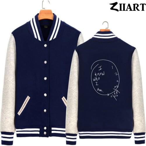 I know who i am wall Clock Hannibal Lector Couple Clothes Man Boys Full Zip Autumn Winter Fleece Baseball jackets ZIIART