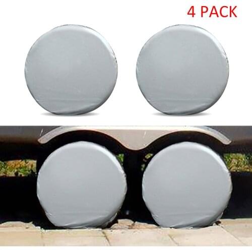 Car Tire Protectors cover RV Wheel Motorhome Wheel Covers Sun Protector Waterproof Aluminum Film, Fits 27 Inches to 29 Inches Ti
