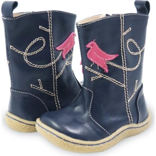 TipsieToes Top Brand Quality Genuine Leather Children Baby Toddler Girl Kids Shoes For Fashion Winter Snow Boots Free Shipping