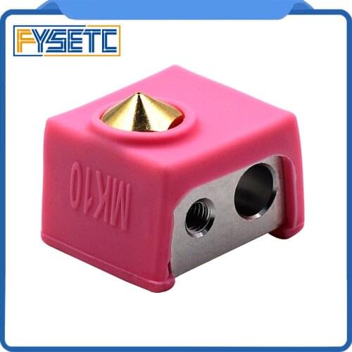 1pc MK10 Pink Silicone Sock instead Ceramic Insulation For Wanhao i3 QIDI TECH SILICONE HEATER BLOCK COVER