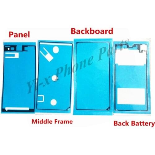 50pcs/lot Front Panel Middle Frame Backboard Back Battery cover Adhesive Glue Tape Sticke for Sony Xperia Z1 L39H