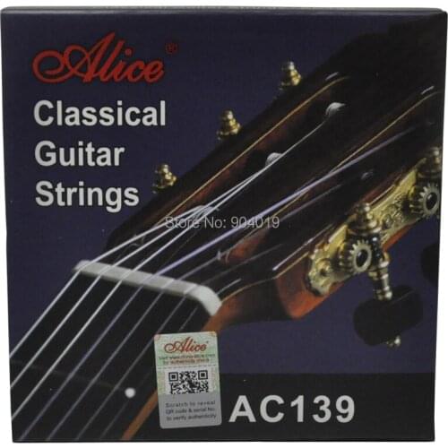 Alice Classical Guitar Strings Hard Tension Titanium Nylon Silver Plated 85/15 Bronze Winding AC139H