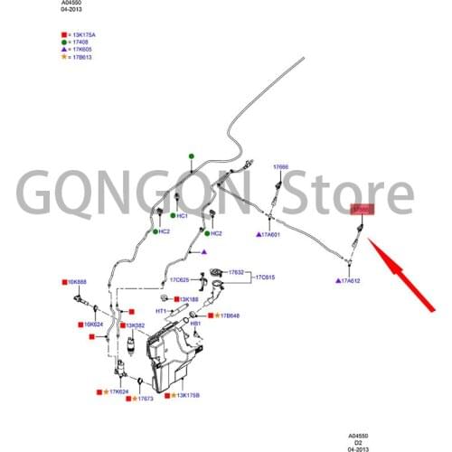 CAR spray nozzle For dMo nd eoF oc us Windshield washer nozzle Front windshield cover spray nozzle Front windshield spray nozzle