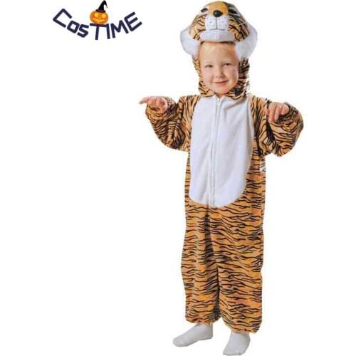 Baby Tiger Costume Kids Animal Onesies Tiger Cosplay Costume Fancy Dress Jumpsuit Pajamas Kids Toddlers Halloween Costumes
