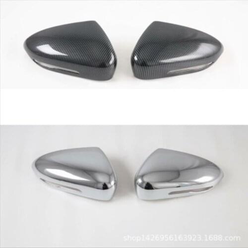 For Hyundai Mistra 2021+ Car rearview mirror Cover Trim Styling Garnish Sticker ABS Carbon fiber