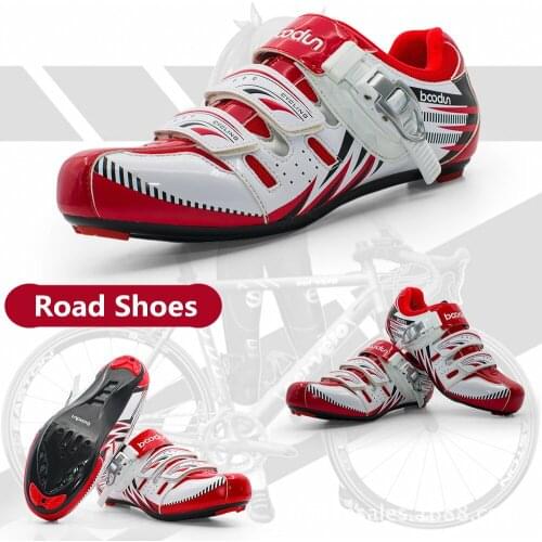 Breathable Professional Self-Locking Bike Racing Shoes MTB Road Bicycle Shoes BOODUN Cycling Shoes