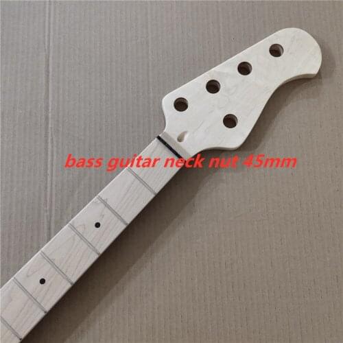 Maple 21 frets bass guitar neck part 5 string maple fingerboard 34 inch