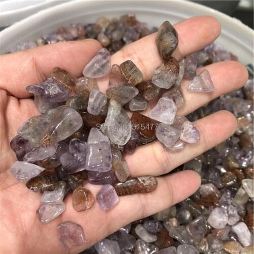 Tumbled Gemstone Natural Crystal Amethyst Super Seven 7 Hair Quartz 1lb
