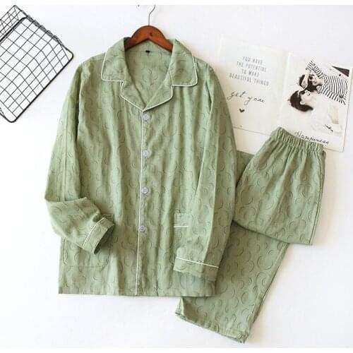 2 Pcs Watermelon Print Pajamas Set for Women Spring Summer Sleepwear Cotton Long Sleeve Ladies Pajamas Femme Pyjama Nigtie Wear