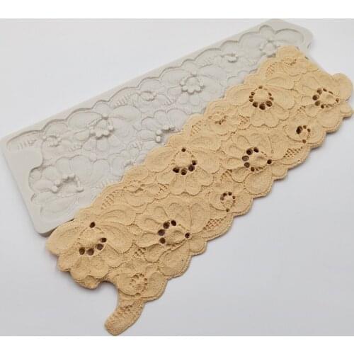 Minsunbak new Lace silicone printing mold Wedding cake embossed lace mat Cake surround decoration tools
