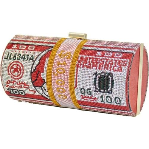 Fashion Women Red/Blue/Pink Clutch Bag Chain Shoulder Small Party Wedding Clutch Purse Evening Bags Mixed Color Lady Handbags