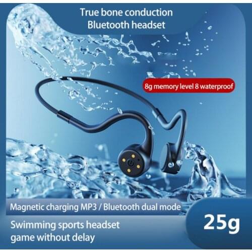Lenovo Bone Conduction Headphone Sport Running Swimming Waterproof Bluetooth-Compatible Headset X5 Wireless Earphone With Mic