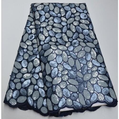 Latest Organza Lace Fabric Nigerian Lace Fabrics 2020 High Quality French Tulle Sequins African Net Lace Fabric Wedding GB7-8