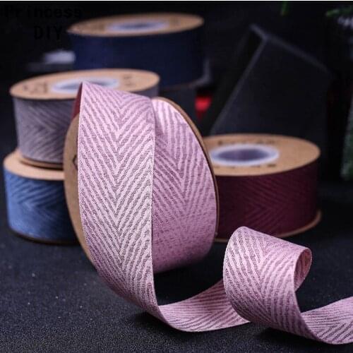 10Yards Solid Ribbon for Craft Suede Herringbone Ribbon 1" 1-1/2" Satin Tape DIY Hair Bow Baking Flower Gift Wrapping Decoration