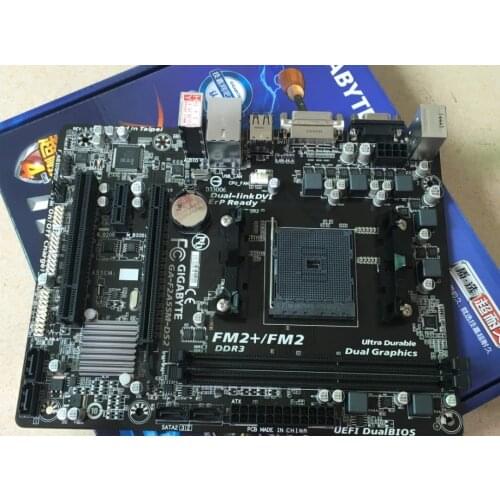 Original motherboard Gigabyte GA-F2A55M-DS2 DDR3 Socket FM2 board F2A55M-DS2 USB2.0 A55 Desktop motherborad Free shipping