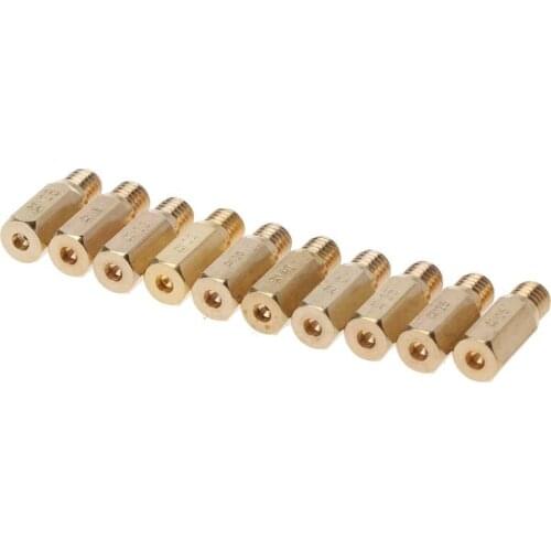 10pcs Main Jet For PWK Keihin OKO CVK Mikuni KOSO Motorcycle Carburetor Vice Injectors Nozzle Size 100-140