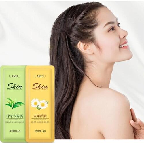 Green Tea Exfoliating Peeling Gel Body Scrub Moisturizing Whitening Nourishing Scrub SkinCare Cream Mud Mask Trial Pack