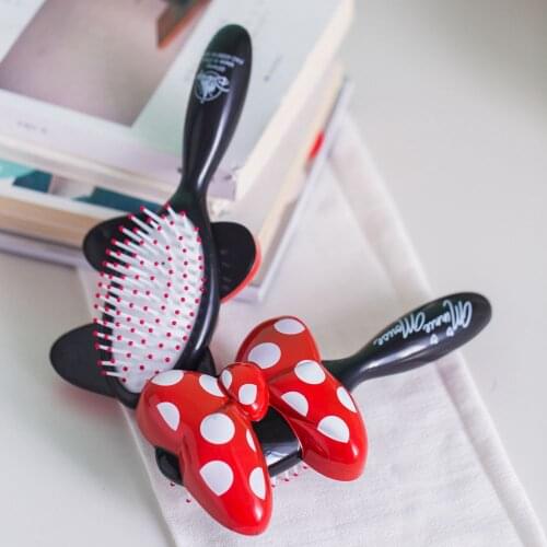 Disney cartoon girl heart air bag comb Minnie mouse girl massage air cushion comb home anti-static comb cute portable comb