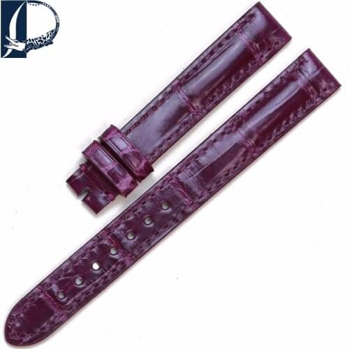 Pesno Alligator Leather Watch Band Strap Wriststrap Suitable for Baume & Mercier Genuine Leather Watch Accessories 13mm