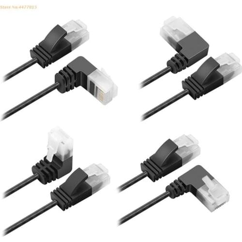 CAT6 Network Extension Cable 90 Degree RJ45 UTP Network Cable Extension Cable Support Ethernet Cat 6 Indoor Outdoor Use Dropship