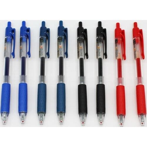 8 pcs/Lot Bullet Ballpoint Pen Business office School stationery Ball-point Pen 0.5mm black red blue Luxury quality gel pens