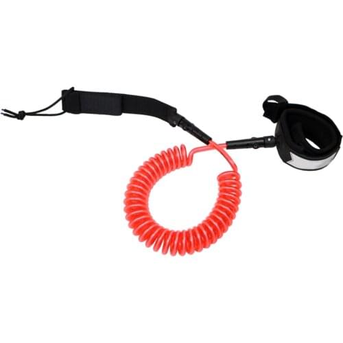 Surfboard Paddle Board Leash Spiral Leg Foot Rope Surf Cord Ankle Strap