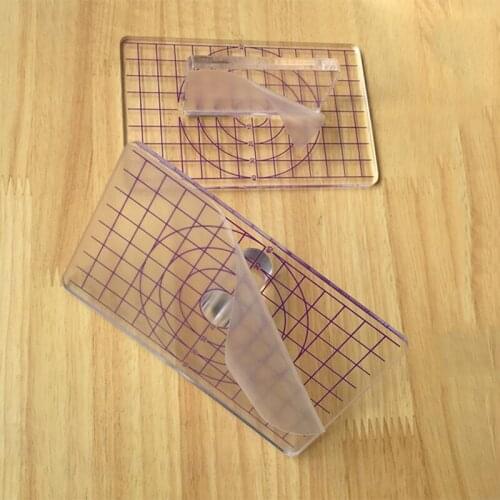 T-Shaped Acrylic Transparent Stamp Pressure Clay Mud Ultra-Light Clay Plate Tools Food Play Rub Beads Tool DIY Pressure Plate