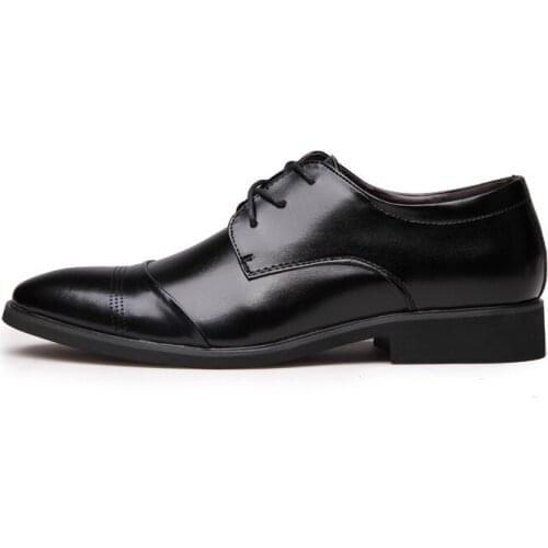 Zapatilla hombre mens shoes hollow out pointy wedding shoes black genuine leather formal men breathable fashion loafers shoes