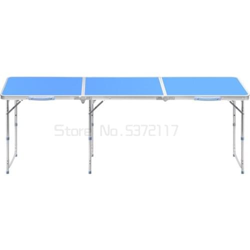 Outdoor Table and Chair Sets Foldable Portable Outdoor Table Camping Folding Table and Chairs 1.8m Adjustable Height