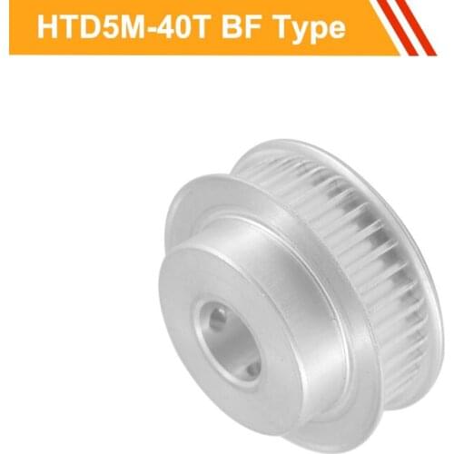 5M 40T Timing Belt Pulley HTD5M Type Toothed Pulley Wheel 16mm/21mm Belt Width 8/10/12/15/16/22/24mm Bore Transmission Pulley
