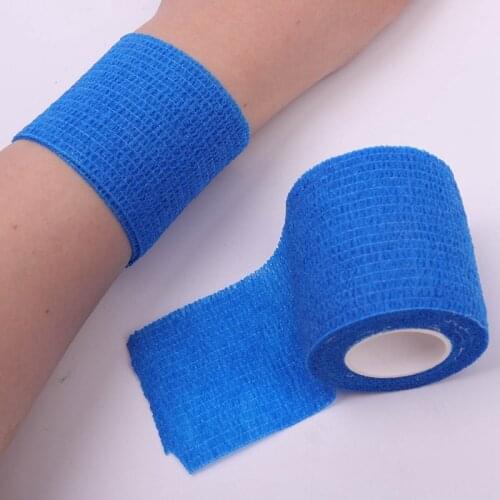 1 Roll 5*450cm Colorful Self Adhesive Elastic Bandage Sport Tape Elastoplast Emergency Muscle Tape First Aid Tool Knee Support