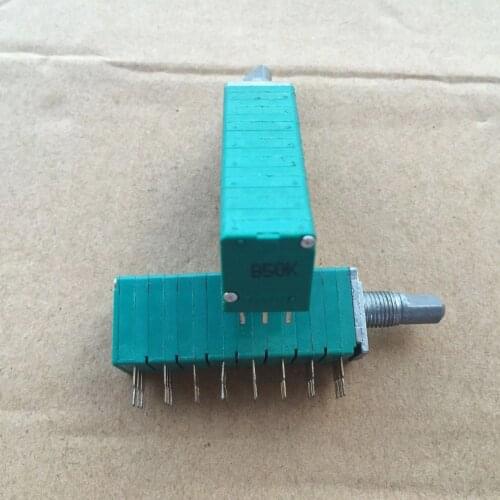 1pcs Taiwan RK13 type sealing potentiometer 8, B50K*8 axis long, 15MM multi-channel eight volume potentiometer