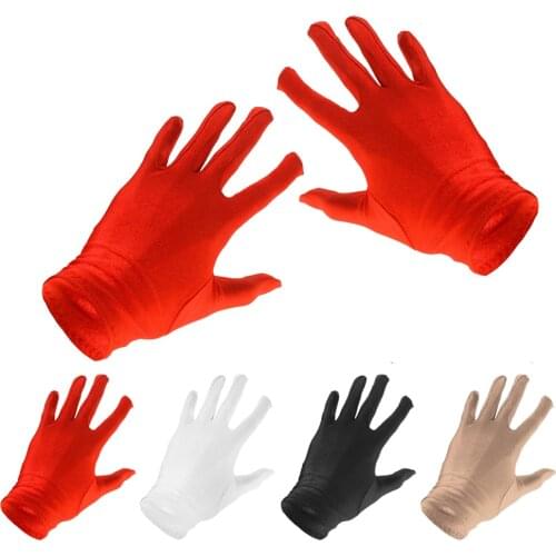 100% Brand New Women Sun UV Protection Elastic Short Gloves Costume Gloves Opera Party Dress for Prom Weddings Costumes Opera