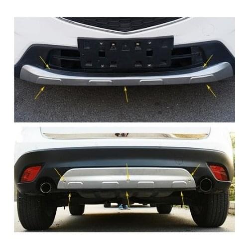 For Mazda CX-5 2012 2013 2014 2015 2016 Stainless Steel Front And Rear Bumper Guard 2pcs