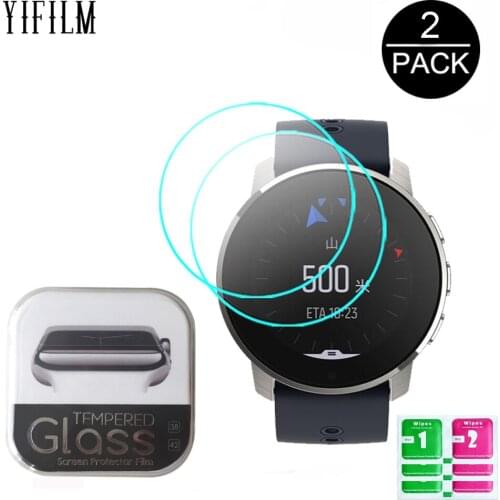 2pcs 2.5D HD Clear Tempered Glass For SUUNTO 9 PEAK 9PEAK High Quality Transparent Screen Protector Film 9H Anti-Scratch Glass